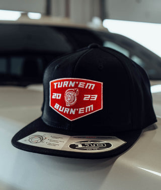 Turn 'Em & Burn 'Em 2023 Flat Bill Snapback Hat