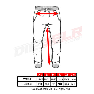DIESELR Unisex Midweight Fleece Pants
