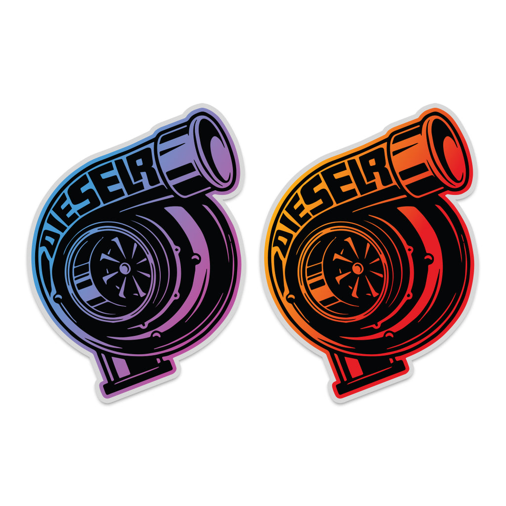 Turbo R Sticker Dieselr Holographic Turbo Sticker – DIESELR Corp.